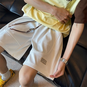 8XL-M 抖音品质特大码 ins潮流亮色休闲短裤印花五分裤DK1521P35图片