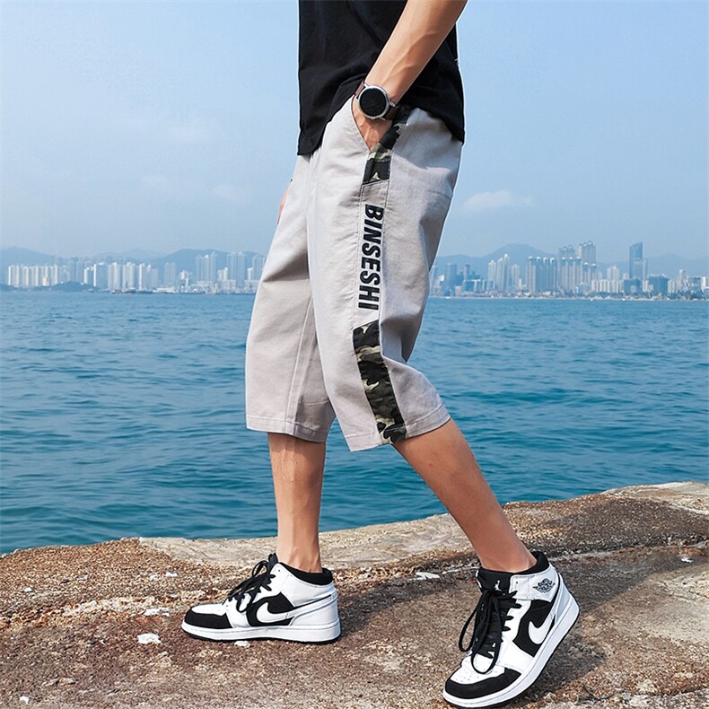 短裤男士夏季宽松春夏七分中裤男装夏天休闲DS-C305A-QK70,71-P35，男装休闲裤，电商C305A