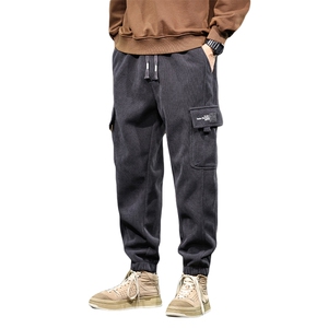 工装束脚休闲裤男士2025新款秋冬加厚运动裤子Z2355-P45/加绒P50图片