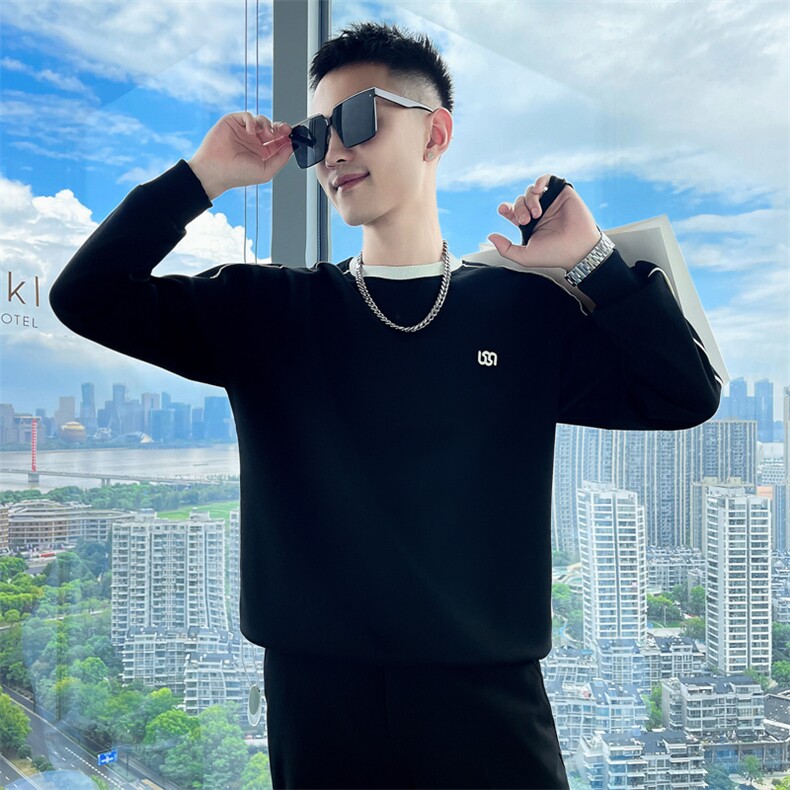 B340WY6620P5878社会小伙风高品质秋装新款卫衣男,男装卫衣,电商B340
