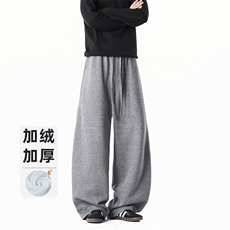 B258-K9928加绒P45控98抖音品质卫裤65%棉35%聚酯纤维，男装休闲裤，电商B258