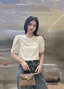 【新款】现货蕾丝小衫图片