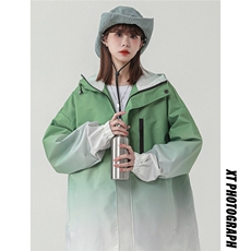 1中性山系防水渐变大码M-5XL夹克女聚酯纤维JK77088P85控128，女装短外套，星座226-2