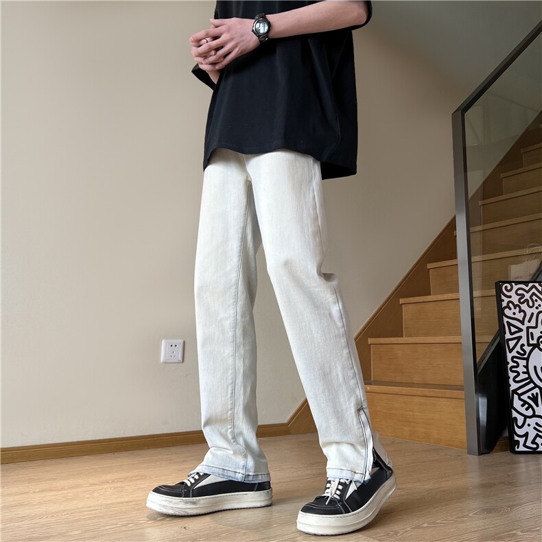 A450-NZ6032-P70控98高弹拉链牛仔裤vibe风,男装牛仔裤,电商A450