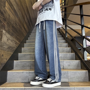 松紧腰三条杠 牛仔裤B342-Z600-特P45控78图片