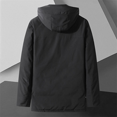 冬季新款男士加大加肥连帽羽绒服中年休闲上衣男装加厚保暖外套，男装羽绒服，电商B212（原钱塘6029）
