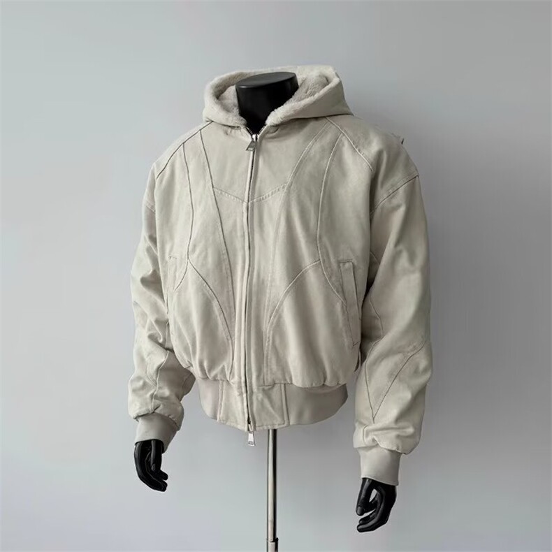 【有货】DJRT149-P115新款潮牌加绒加厚座山雕外套重磅帆布棉衣,男装棉衣,星座603-2