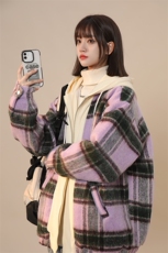 高级感小香风棉服男冬季加绒加厚宽松棉衣中性风225-2-20909，男装棉衣，星座225-2