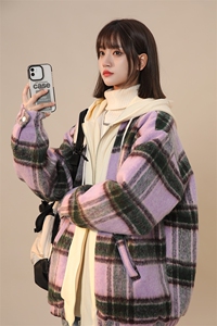 高级感小香风棉服男冬季加绒加厚宽松棉衣 中性风225-2-20909图片