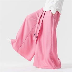 24秋冬 风男女宽松休闲裙裤汉服垂感阔腿裤宋裤潮 K272/P75图片