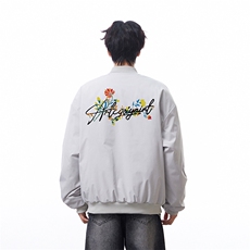 白底抖音直播带货得物高品质棒球领飞行夹克棉衣M1352P88，男装夹克，电商C408(原B339-1)