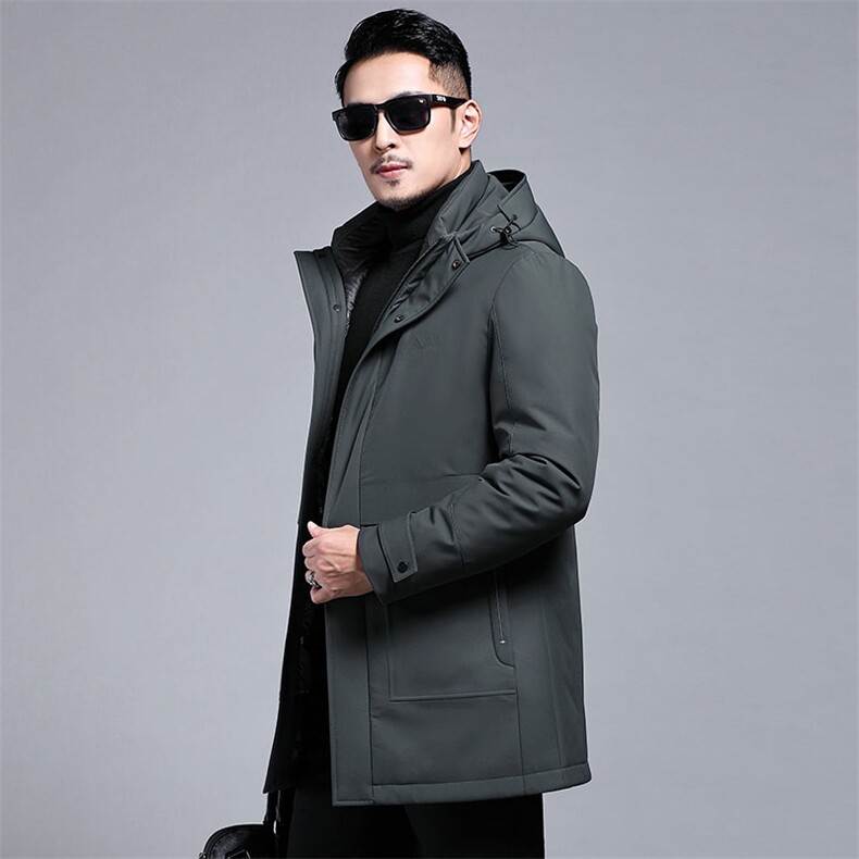 B21156钱塘2020-3可脱卸内胆男士精品90灰鸭绒羽绒服P330,男装羽绒服,钱塘207-3