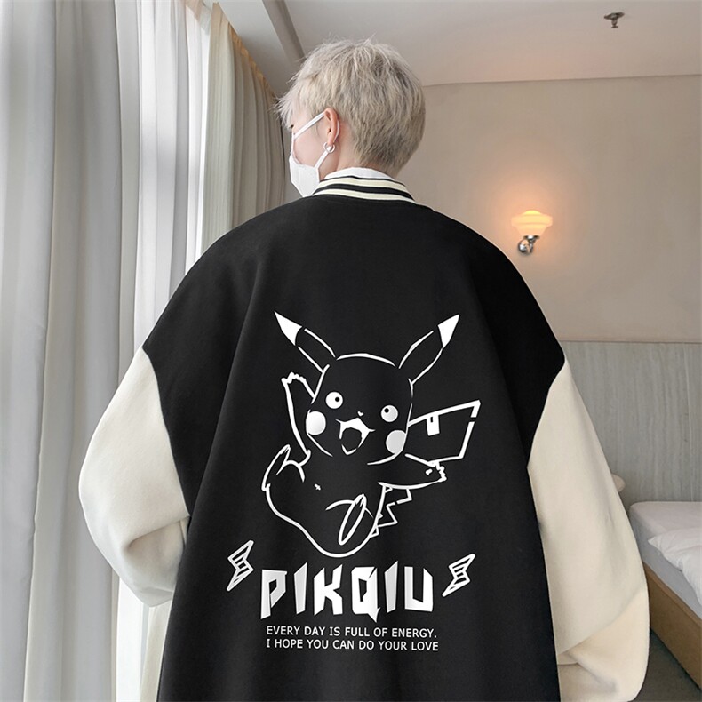 摇粒绒棒球服男大码开衫卫衣男夹克BF86078-P65,男装夹克,电商A040