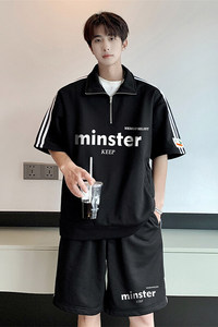 现货不缺货 夏季休闲运动套装 百搭撞色套装 1209-1-TZ13-P65图片