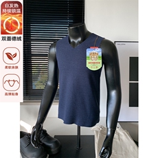 新款双面德绒自发热保暖内衣背心男柔软打底衫T24586特P14控38，男装背心/马甲，电商A001