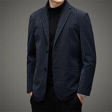 BH2296钱塘2020-2中年男士时尚休闲商务冬季厚款羽绒西服P220，男装西服，钱塘207-2