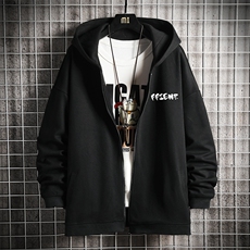KS21051-P38连帽开衫卫衣男运动外套大码班服网格挂拍，男装卫衣，电商A040A