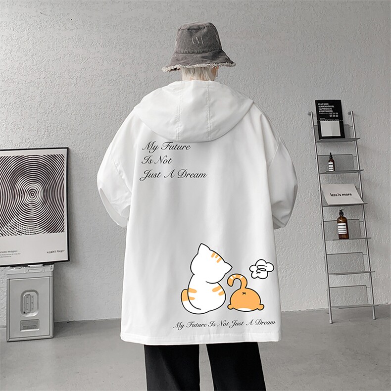 连帽夹克男大码胖子棒球服上衣外套JK65357-P45图片