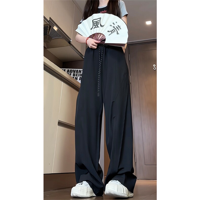 夏季豆绿色新款激光打孔面料透气冰丝长裤XZ806-CK03038特P35控68,男装休闲裤,四季星座806
