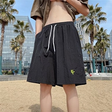 日系大口袋工装短裤男生夏季潮牌复古百搭宽松运动休闲五分裤，男装休闲裤，星座716-3