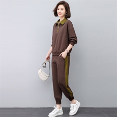 春季新款休闲时尚套装女宽松显瘦运动服两件套，女装套装/套裙，悦见她