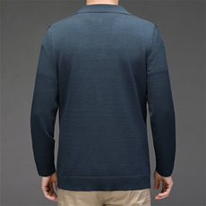 DEJ-J003男式2023秋季新款西服针织开衫西装领商务休闲男装P118，男装针织衫/毛衣，电商B360