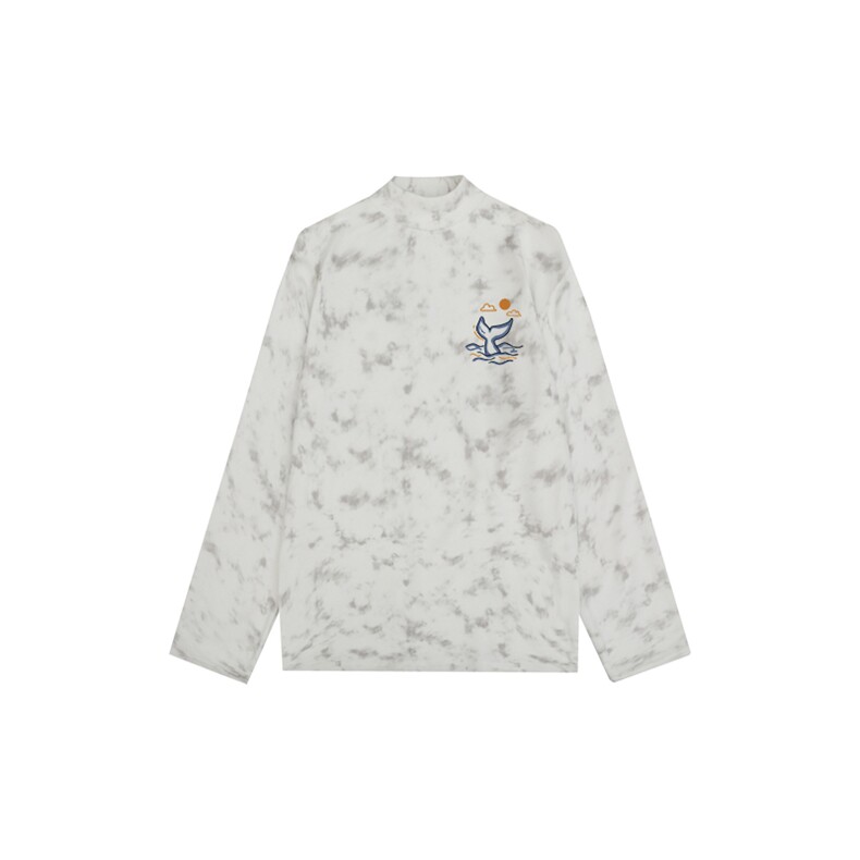 260克重磅扎染德绒半高领打底衫【有货】HD019-DR25457RB-P25,男装T恤,电商019-1