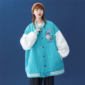 中性春装衔接新款潮流百搭加棉夹克棒球服外套 G99 P65控88加棉75图片