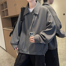 XZ102B-1春秋季宽松翻领休闲外套潮夹克JK2532-P85，男装夹克，星座102B-1