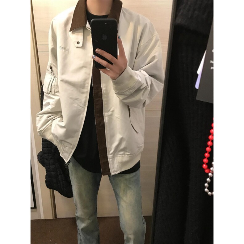 【有货】灰色棒球服外套男春秋款cleanfit飞行员夹克JKA678LL-P75,男装夹克,星座1007（原301D）