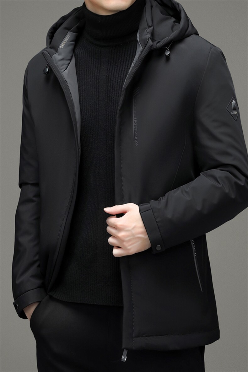 新款2023冬季脱卸帽羽绒服男装保暖休闲外套爸爸装YYYR1011-P235图片