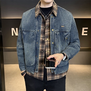 羽绒服男标50白鸭绒2025冬款牛仔外套保暖上衣B317/Y888/P238图片