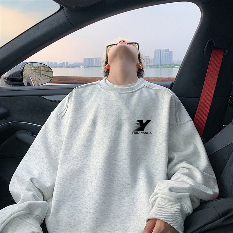 360克重磅图拉链华棉圆领卫衣【有货】C403A-YL25233LL-P45，男装卫衣，电商C403A