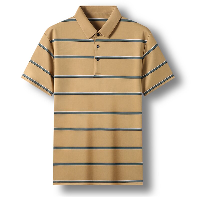 中年保罗t恤男半袖衬衫领Polo衫短袖2023新款夏季翻领衣服体恤衫,男装T恤,电商B212（原钱塘6029）