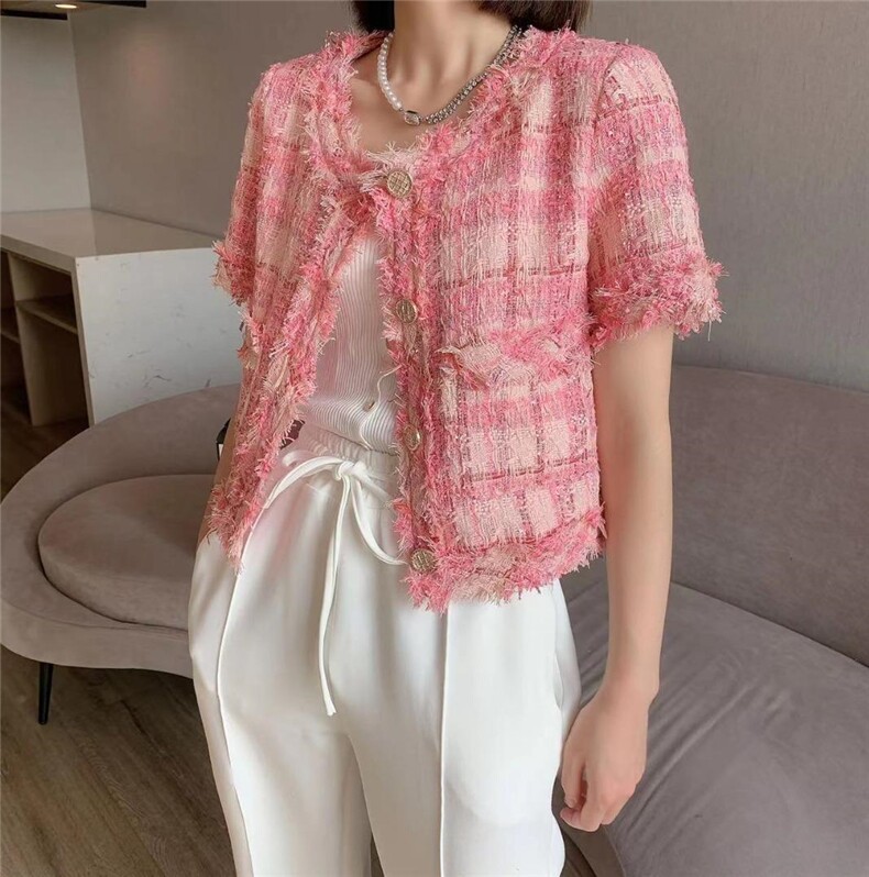 小香短袖外套，其它，有声有色