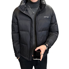 2024店主风冬季新款纯色立领高级感羽绒服加厚外套男YR8099-P135，男装羽绒服，电商A413