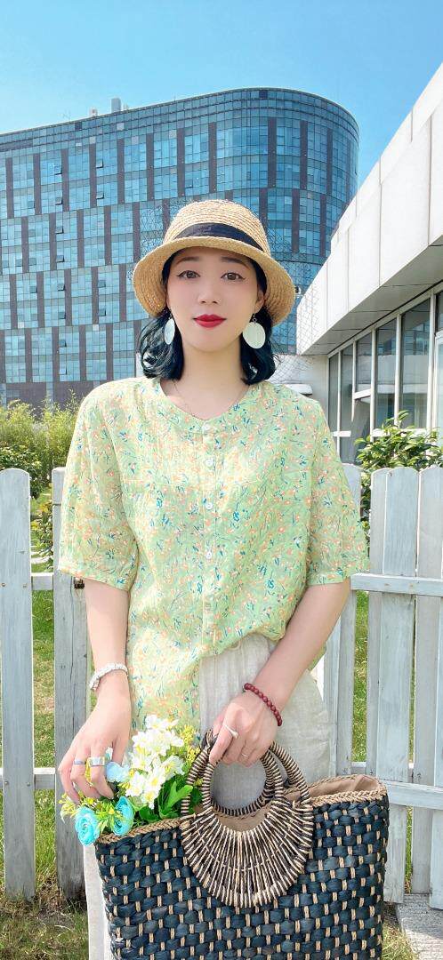 纯苎连衣裙小衫裤子裙子衬衣 时尚风 风淑女风休闲风，女装连衣裙，川哲