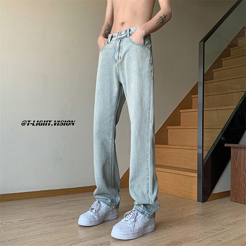 B221 美式ins高街小众百搭字母刺绣小脚牛仔裤 LK23036-P60 控78图片