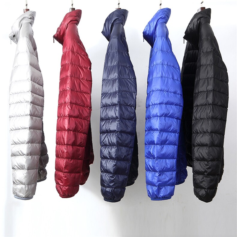 男士青年90绒轻薄立领羽绒服外套男款秋冬季休闲羽绒轻便外套，男装羽绒服，钱塘723