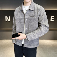 高级感外套男装品质夹克订制针织扎染面料C317-J6620-P135，男装夹克，电商C317
