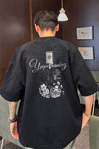 量大优  供视频  重磅麂皮绒短袖T恤男 JPDX193-特P19图片
