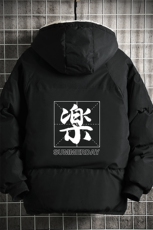 MY16197-P100加厚加绒连帽衣男大码服男面包服男网格挂拍，男装棉衣，电商A040A