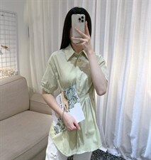 DINOBIENS【现货】夏季新款韩版收腰显瘦衬衣，其它，迪诺比亚