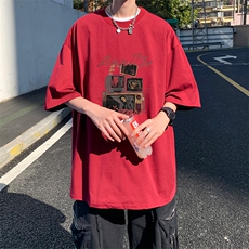 量大优供视频220克美式短袖t恤T3069得物直播有280克品质，男装T恤，电商A486