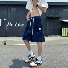 美式休闲牛仔五分男士短裤夏2025新款宽松百搭马裤中裤RK2911-P46，男装牛仔裤，星座412-2