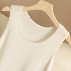 2025年秋季单件套头宽松型吊带时尚百搭纯色简约大方，女装背心吊带，贵皇羊绒四店