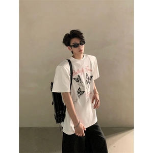 网图垫肩潮现货圆领高街圆领印花短袖T恤 DJ903-P35图片