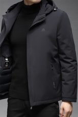 中年脱卸帽羽绒服可脱卸内胆冬季中年保暖外套男GSNA9988-P335，男装羽绒服，电商B212（原钱塘6029）