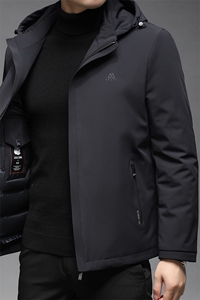 中年脱卸帽羽绒服可脱卸内胆冬季中年保暖外套男GSNA9988-P335图片