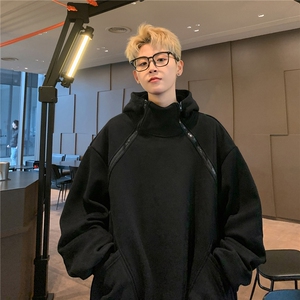 主推春装 双拉链重磅连帽情侣中性卫衣设计感外套男女 H931 P68图片